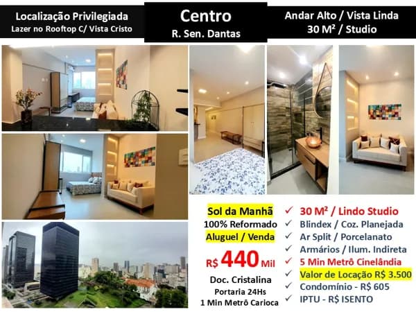 Apto Centro Senador Dantas 30M²