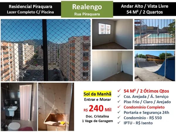 Apto Realengo CERP Piraquara 54M²