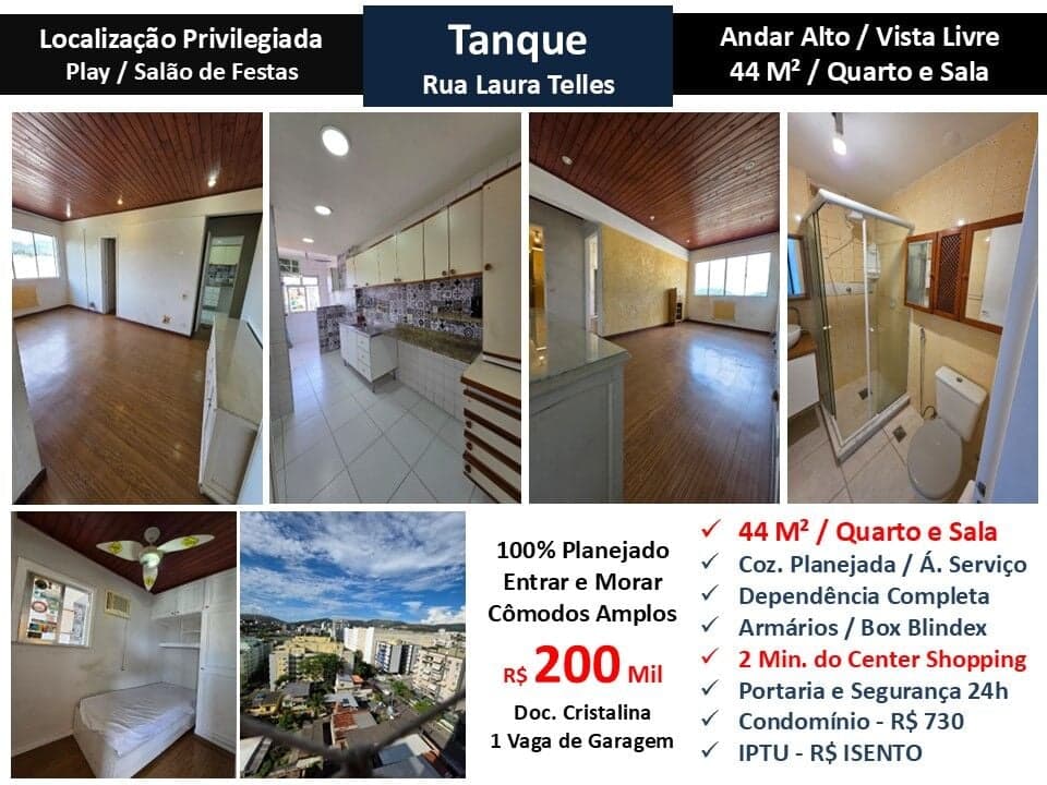 Apto JPA Pechincha Laura Telles 44M²
