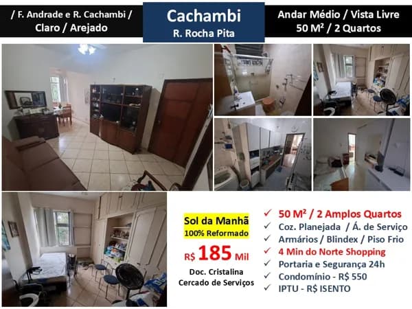 Apto Cachambi Rocha Pita 50M²