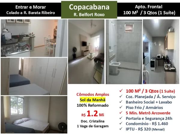Apto Copacabana Belfort Roxo 100M²