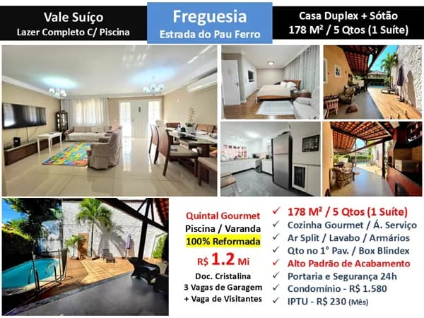 Casa JPA Freguesia Vale Suiço 178M² 4