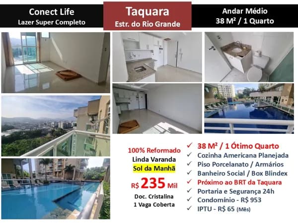 Apto JPA Taquara Conect Life 38M²