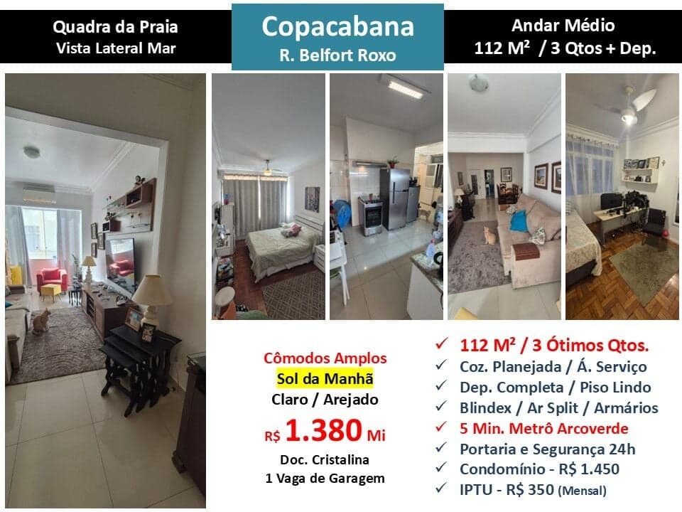 Apto Copacabana Belfort Roxo 112M²