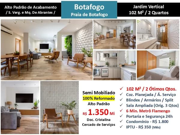 Apto Botafogo Praia de Botafogo 102M² 2