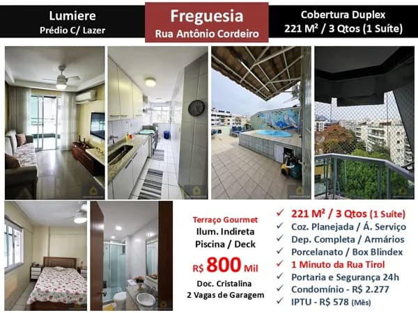 Cob JPA Freguesia Antônio Cordeiro Lumiere 221M²
