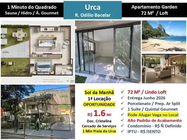 Apto Urca Odílio Bacelar 72M² Garden