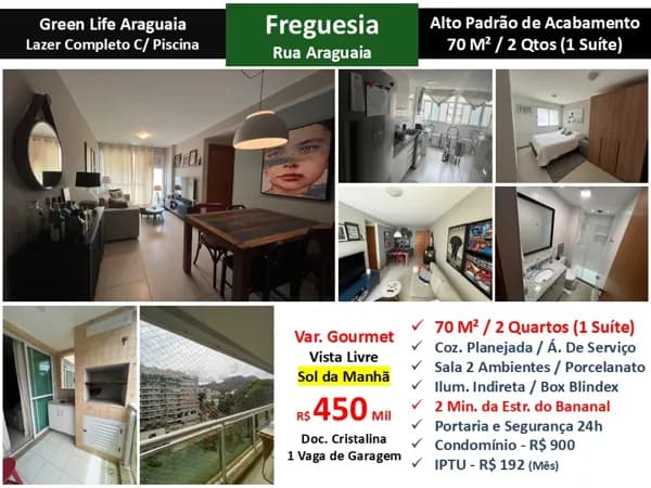 Apto JPA Freguesia Araguaia Green Life 70M²