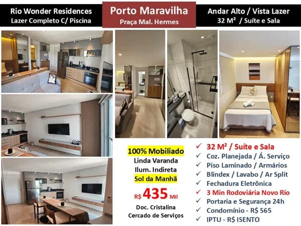 Apto Centro Porto Maravilha Rio Wonder 32M²