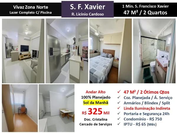 Apto S. F. Xavier Vivaz Zona Norte 47M²