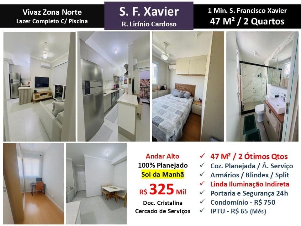 Apto S. F. Xavier Vivaz Zona Norte 47M²