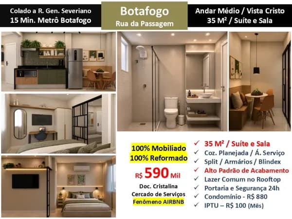 Apto Botafogo Passagem 35M² 2