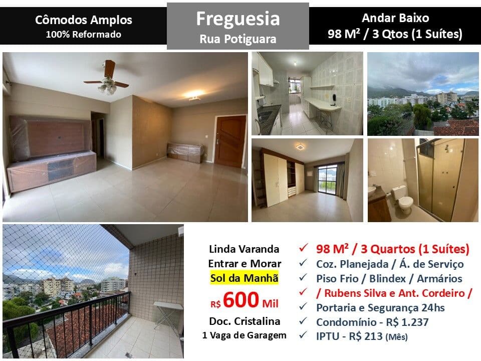 Apto JPA Freguesia Potiguara 98M²