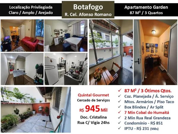 Apto Botafogo Afonso Romano 87M²