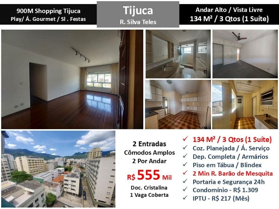 Apto Tijuca Silva Teles 134M²
