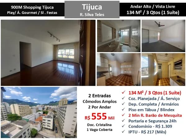 Apto Tijuca Silva Teles 134M²