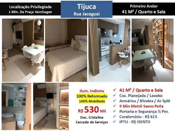 Apto Tijuca Jaceguai 41M²