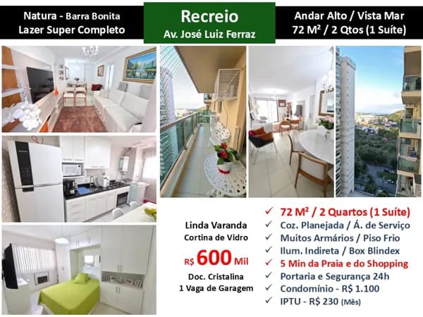 Apto Recreio Barra Bonita La Vista 92M² 8