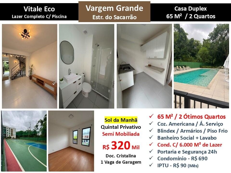 Casa Vargem Grande Sacarrão Vitale Eco 65M²