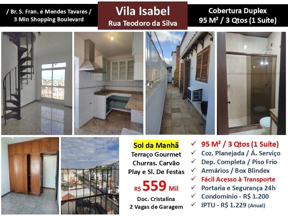 Cob Vila Isabel Teodoro da Silva 95M²