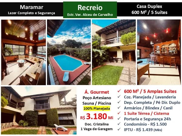 Casa Recreio Maramar 600M² 3