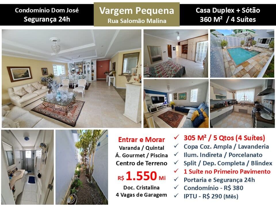 Casa Vargem Pequena Dom José 305M²