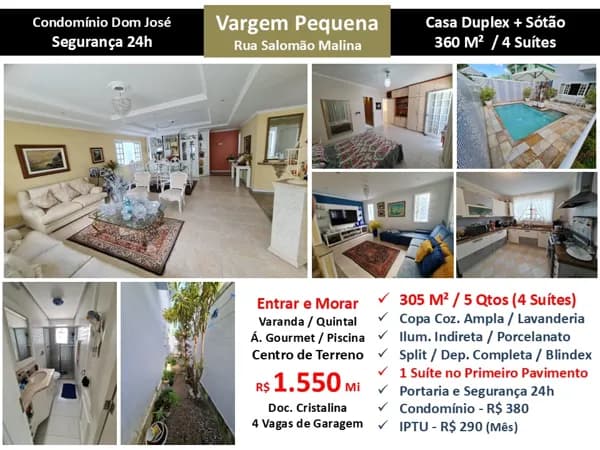 Casa Vargem Pequena Dom José 305M²