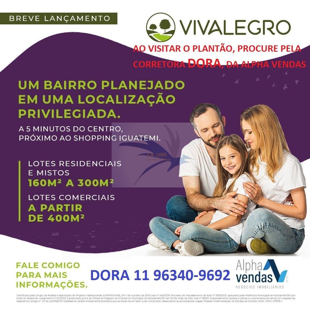 BREVE LANÇAMENTO LOTES EM VOTORANTIM