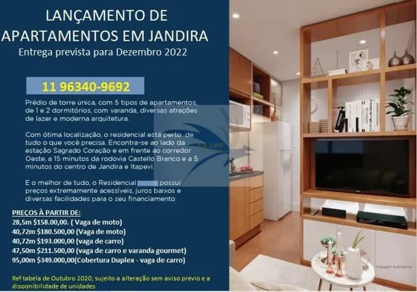 Apartamento em Jandira - Jardim Rosa Emília