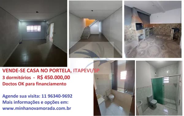 Casa à venda no Jd. Portela, Itapevi-SP
