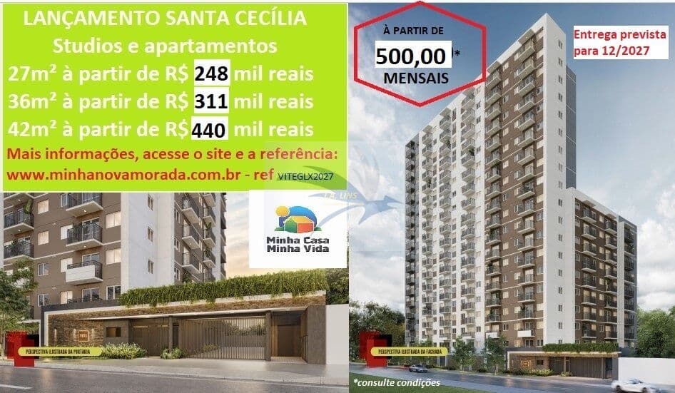 Apartamento Studio na Santa Cecília