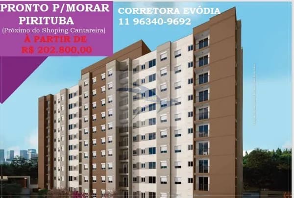 Apartamentos prontos para morar em Pirituba