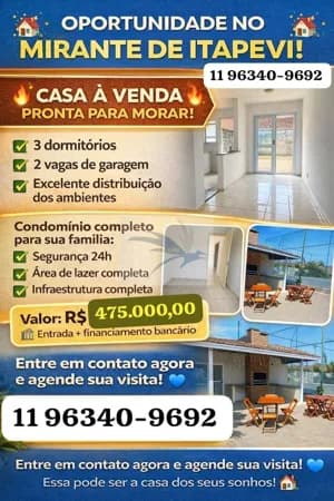 Casa térrea em condomínio fechado