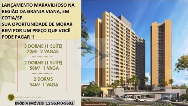 APARTAMENTOS DE 2 E 3 DORMS