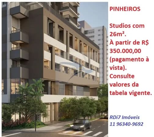 Studios em construção - Pinheiros, zona Oeste