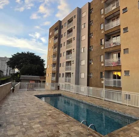 Apartamento 46m² | Varanda - Lazer