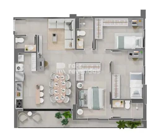 Apartamento à venda no Orby | 84 m² | 27º andar | Entrega prevista outubro 2026