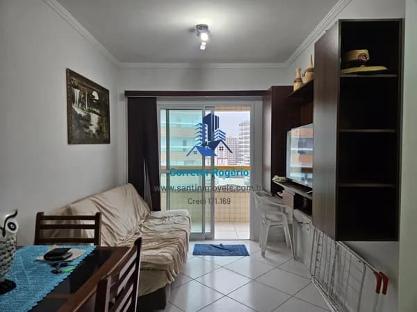 Apartamento Mobiliado com 01 quarto, sala, cozinha, banheiro, área de serviço, lazer , vaga à venda em Praia Grande/SP