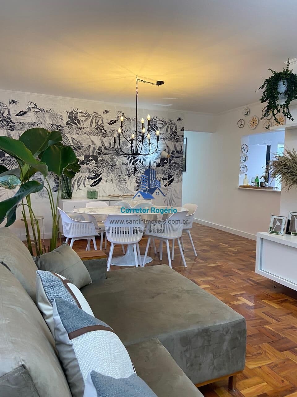 Apartamento de 136,93m² Mobiliado e Decorado, com 03 quartos (01 suíte) 02 Vagas à venda em Santo André/SP - R$ 830 mil