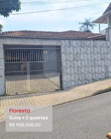Casa com suíte e 2 quartos bairro Floresta