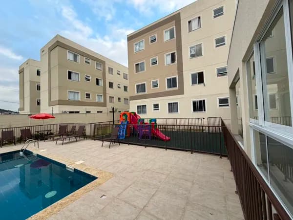 Apartamento2 dormitórios com piscina