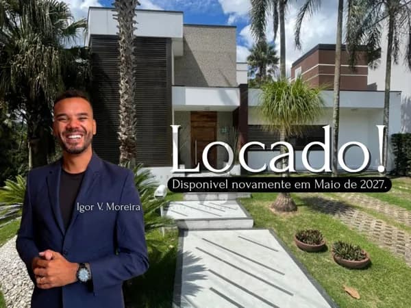 Casa Alto Padrão Para Locação, Dentro do Condomínio Aruã