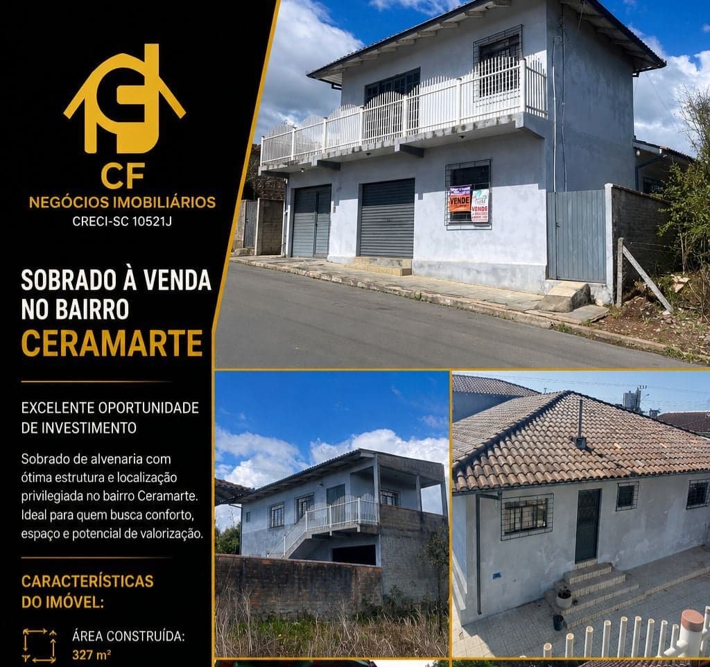 Sobrado em Rio Negrinho - Ceramarte