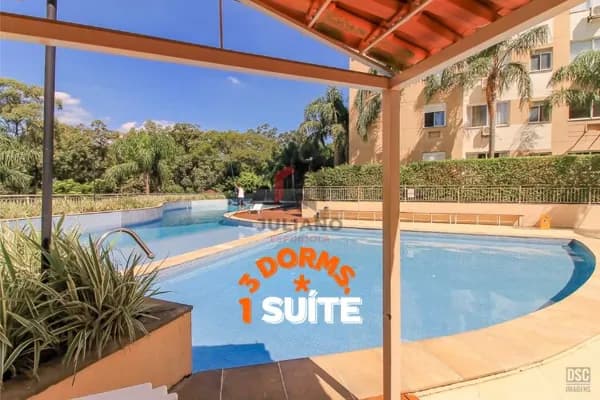 Apartamento térreo revitalizado com 3 dormitórios (1 suíte) e infraestrutura completa