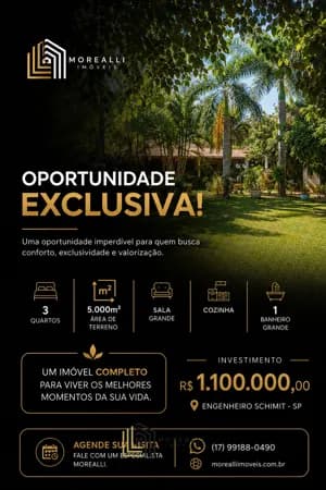 Chácara à Venda em Engenheiro Schmitt – Natureza, Espaço e Qualidade de Vida