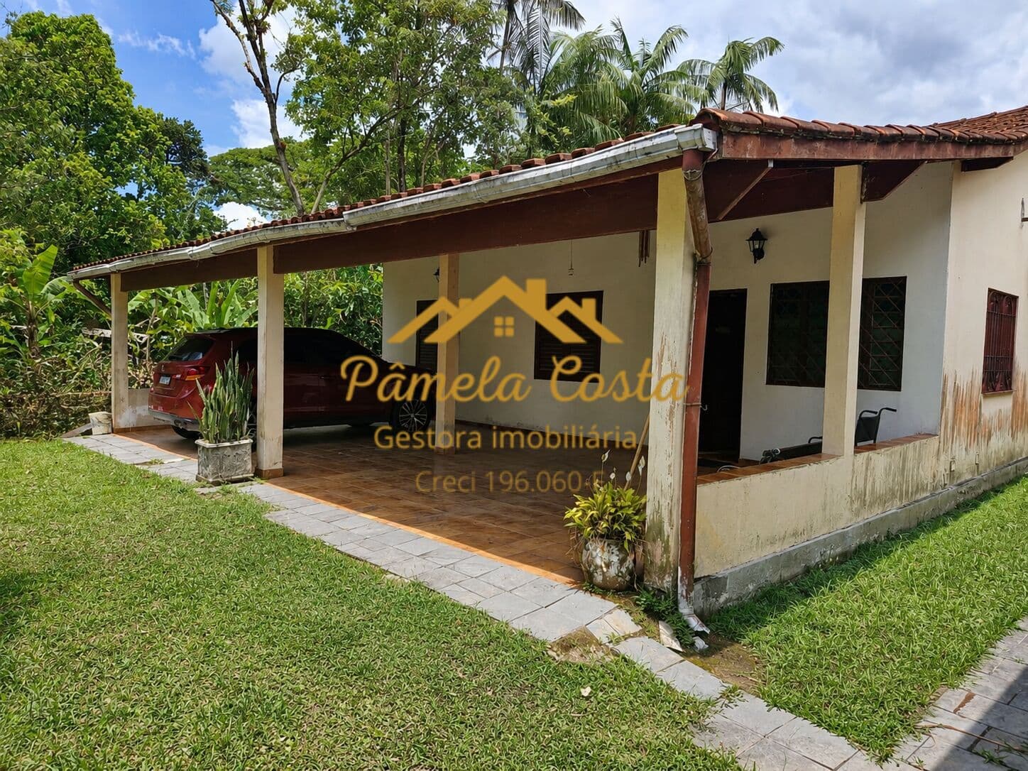 OPORTUNIDADE ÚNICA NO CAIBURA – BERTIOGA - CHACARA COMPLETA COM PISCINA/ CHURRASQUEIRA/ SALÃO/ SAUNA