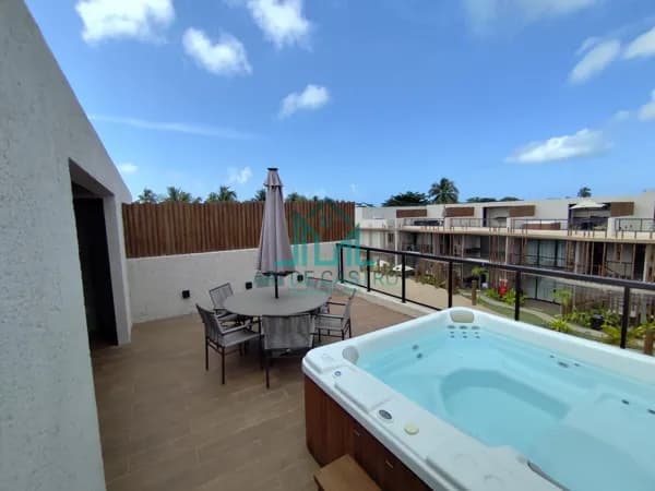 Apartamento com 2 Suítes com Rooftop, Hidromassagem, 109m², mobiliado, Naay Villas Boutique Praia de Tatuamunha na Rota Ecológica dos Milagres - Alagoas