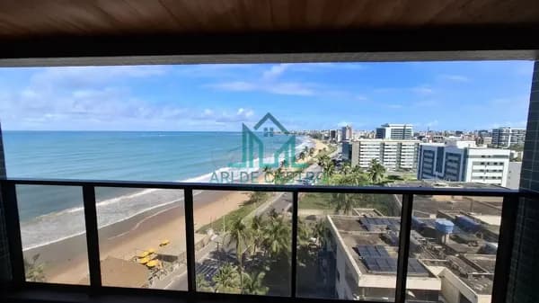 Apartamento Studio à Beira-Mar Mobiliado à venda com Vista Mar da Praia de Cruz das Almas - Maceió Alagoas