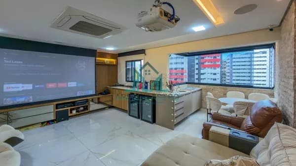 Apartamento 3 Suítes, 133m², Móveis Planejados, 3 Vagas à venda na Ponta Verde - Maceió Alagoas