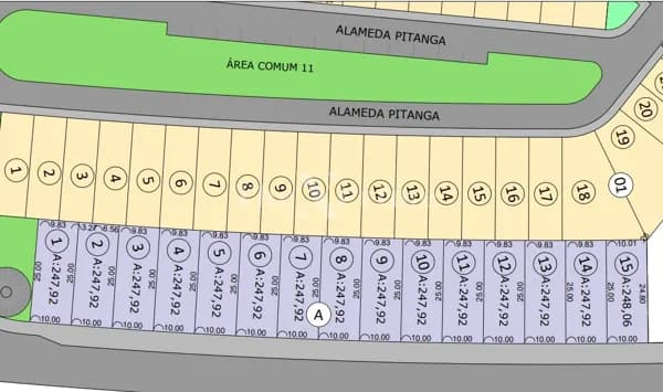 Terreno Comercial no Empresarial Cerrado
